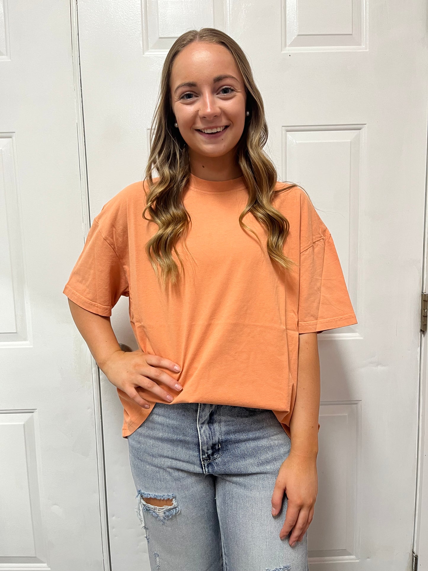 Orange Oversized Tee