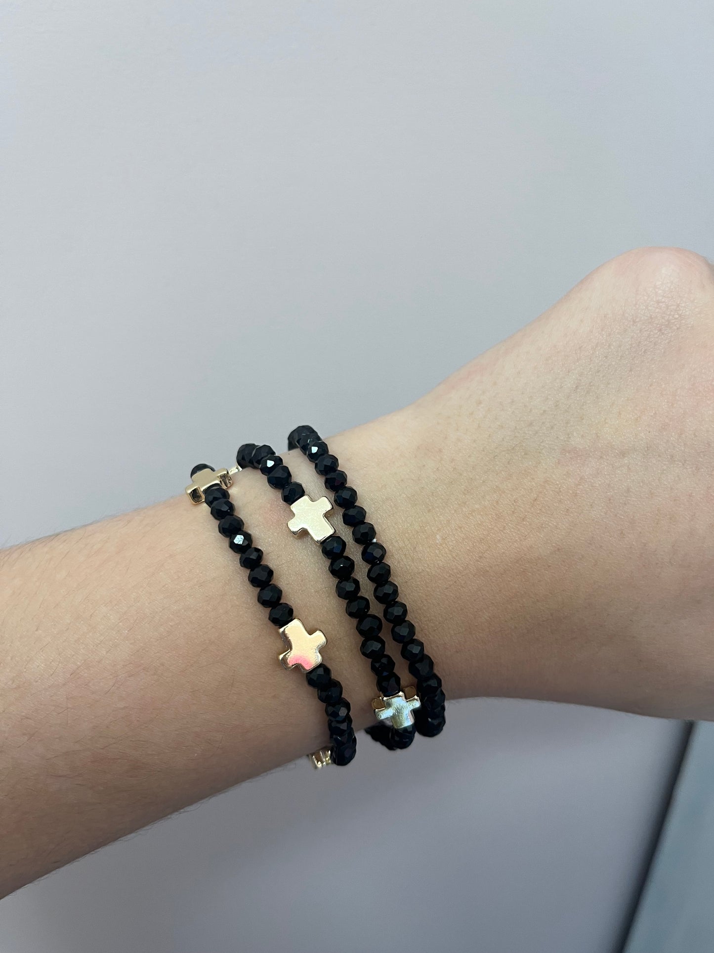 Mini Cross Bracelet Stack