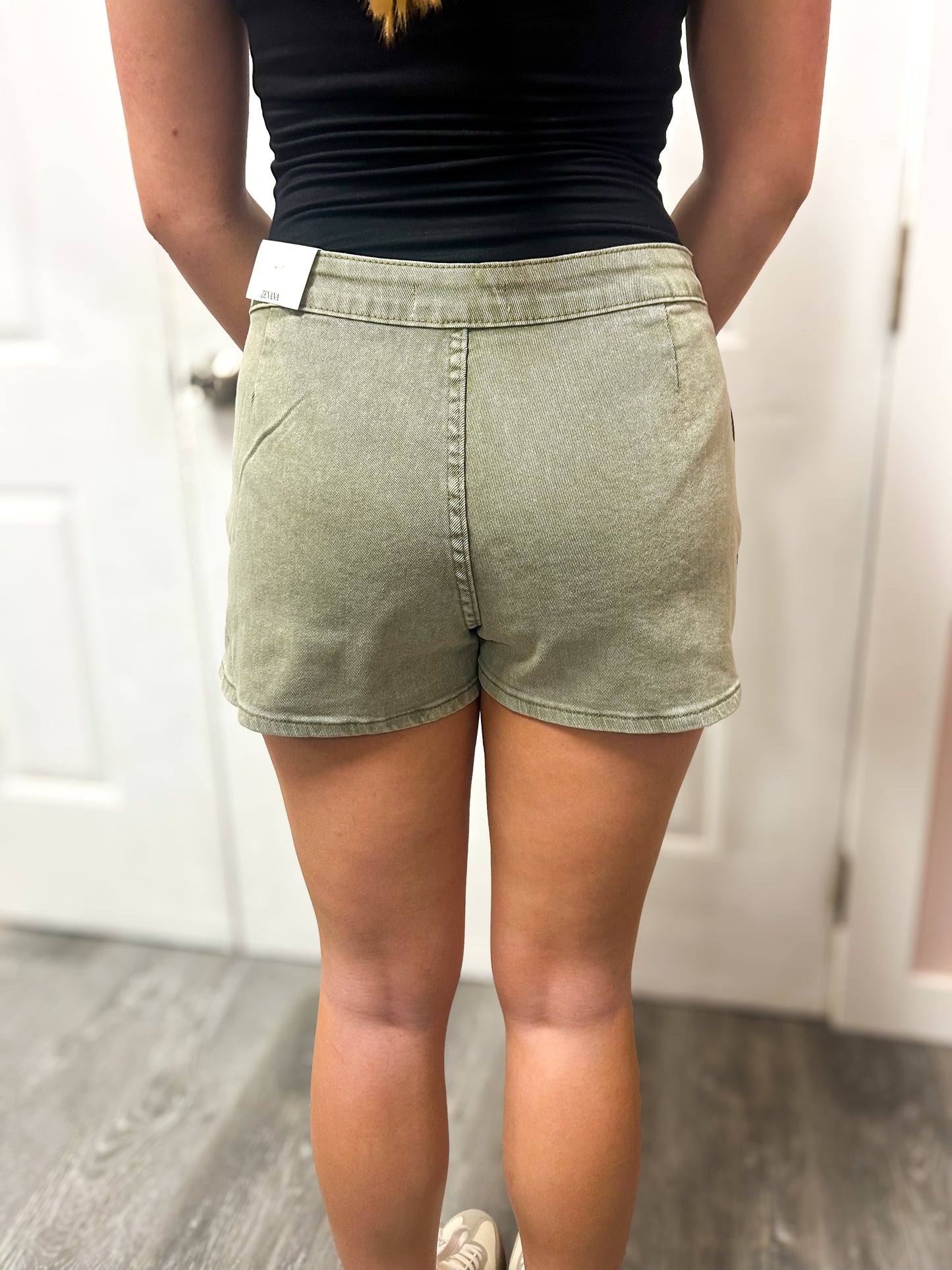 Zenana Washed Denim Skort