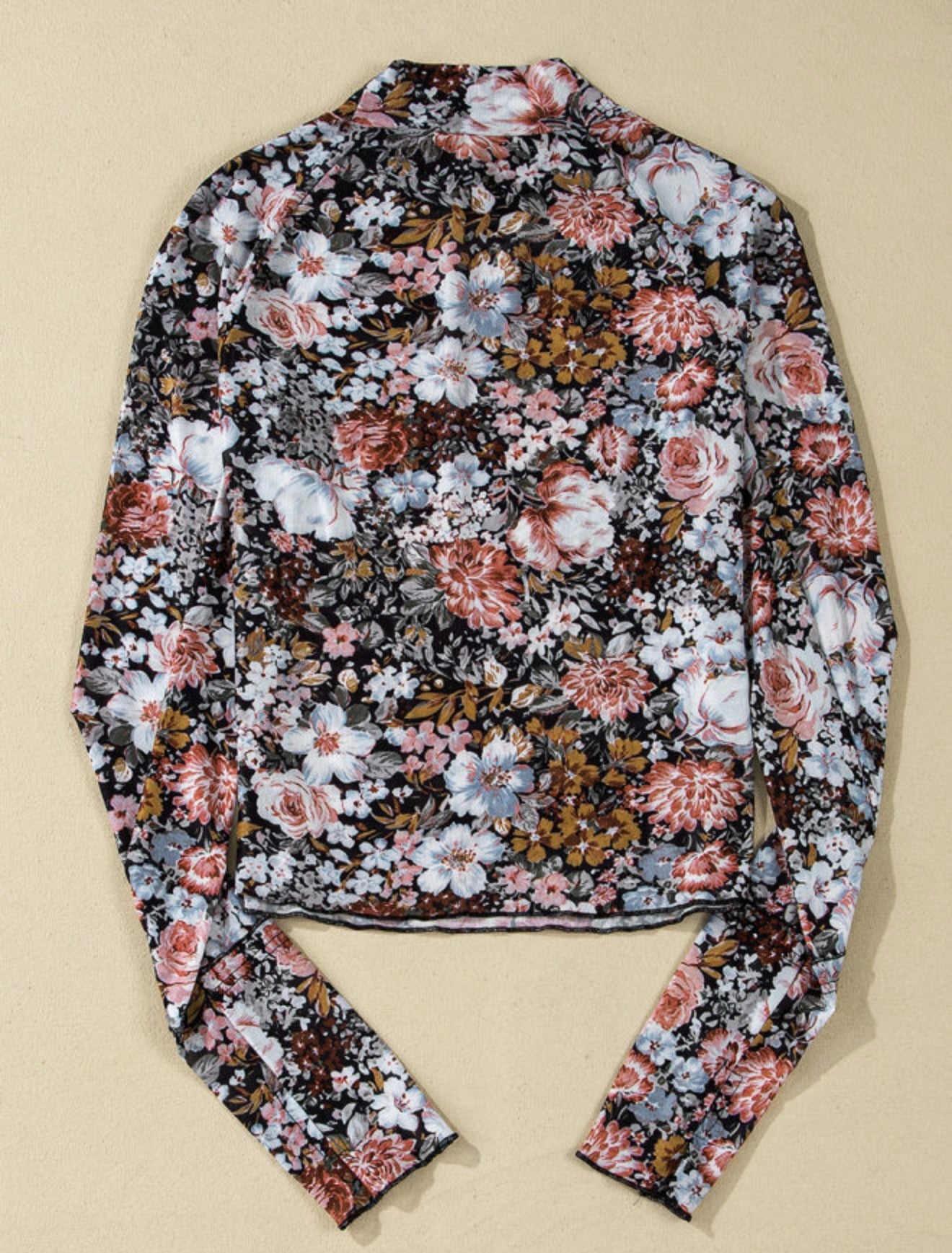 Floral Mesh Top
