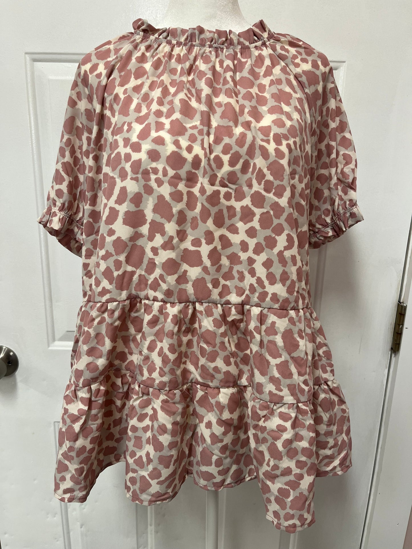 Ivory + Pink Baby Doll Top