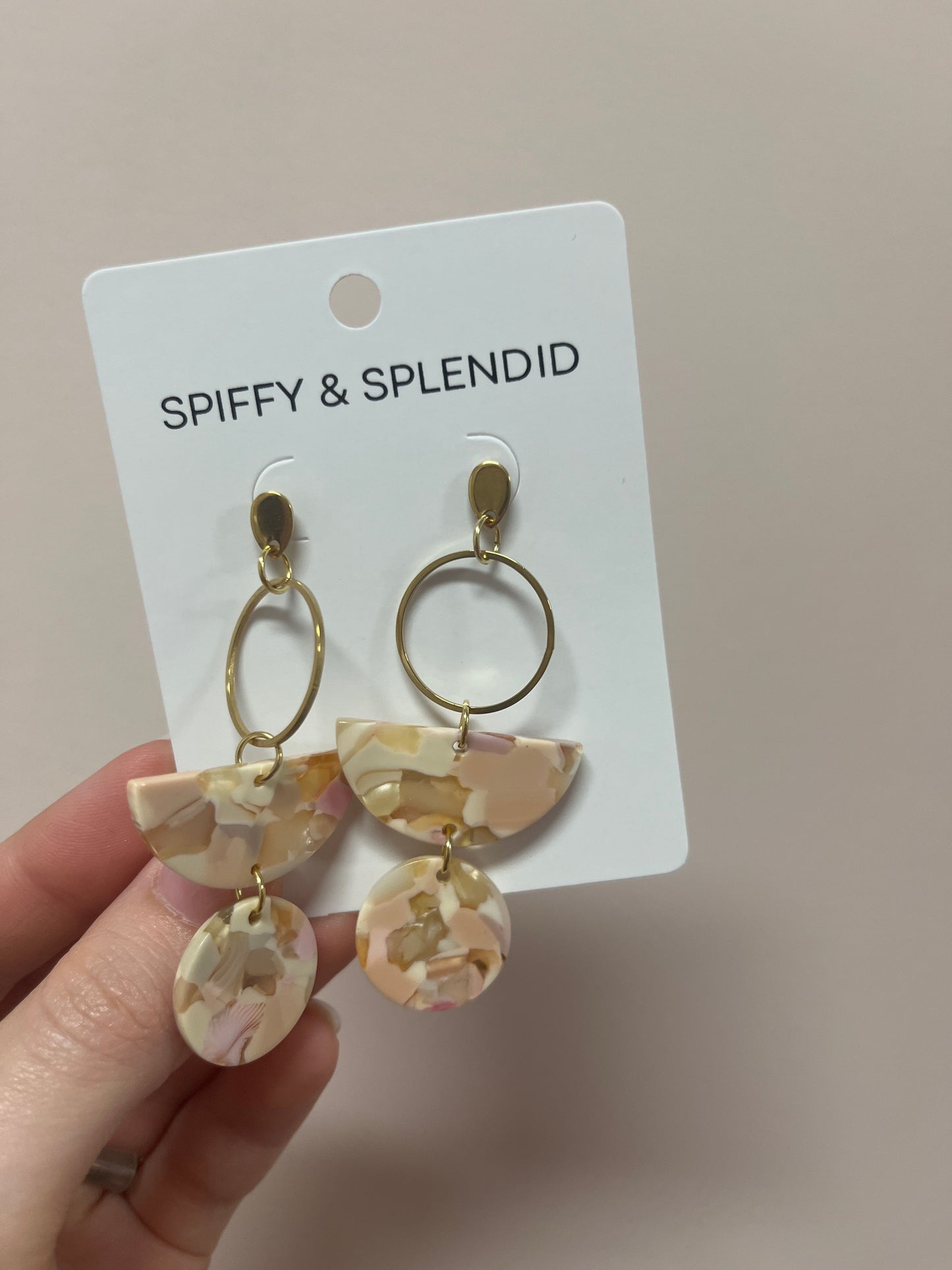 Peachy Pink Earring
