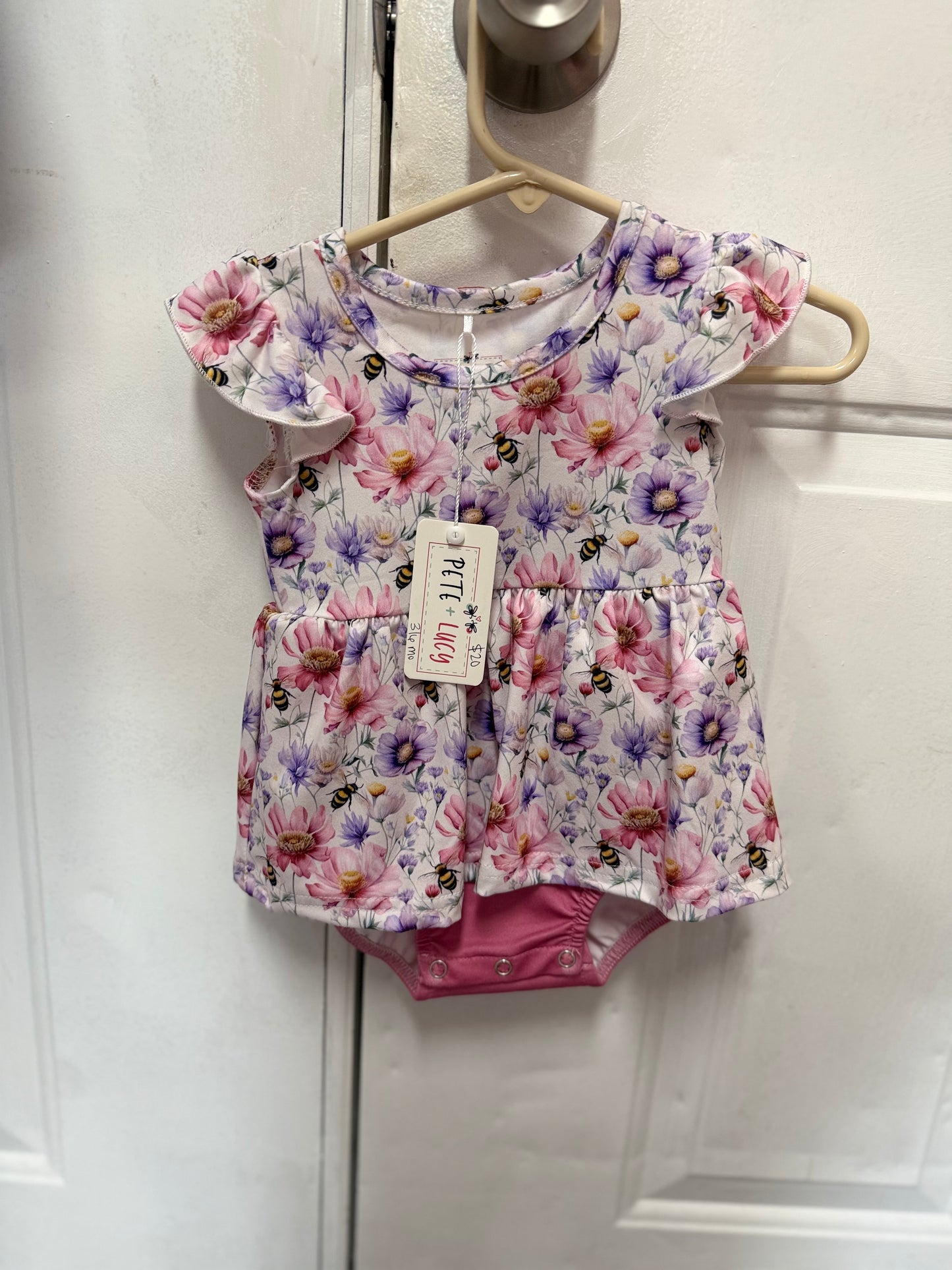 Kids Bumblebee Floral Bubble
