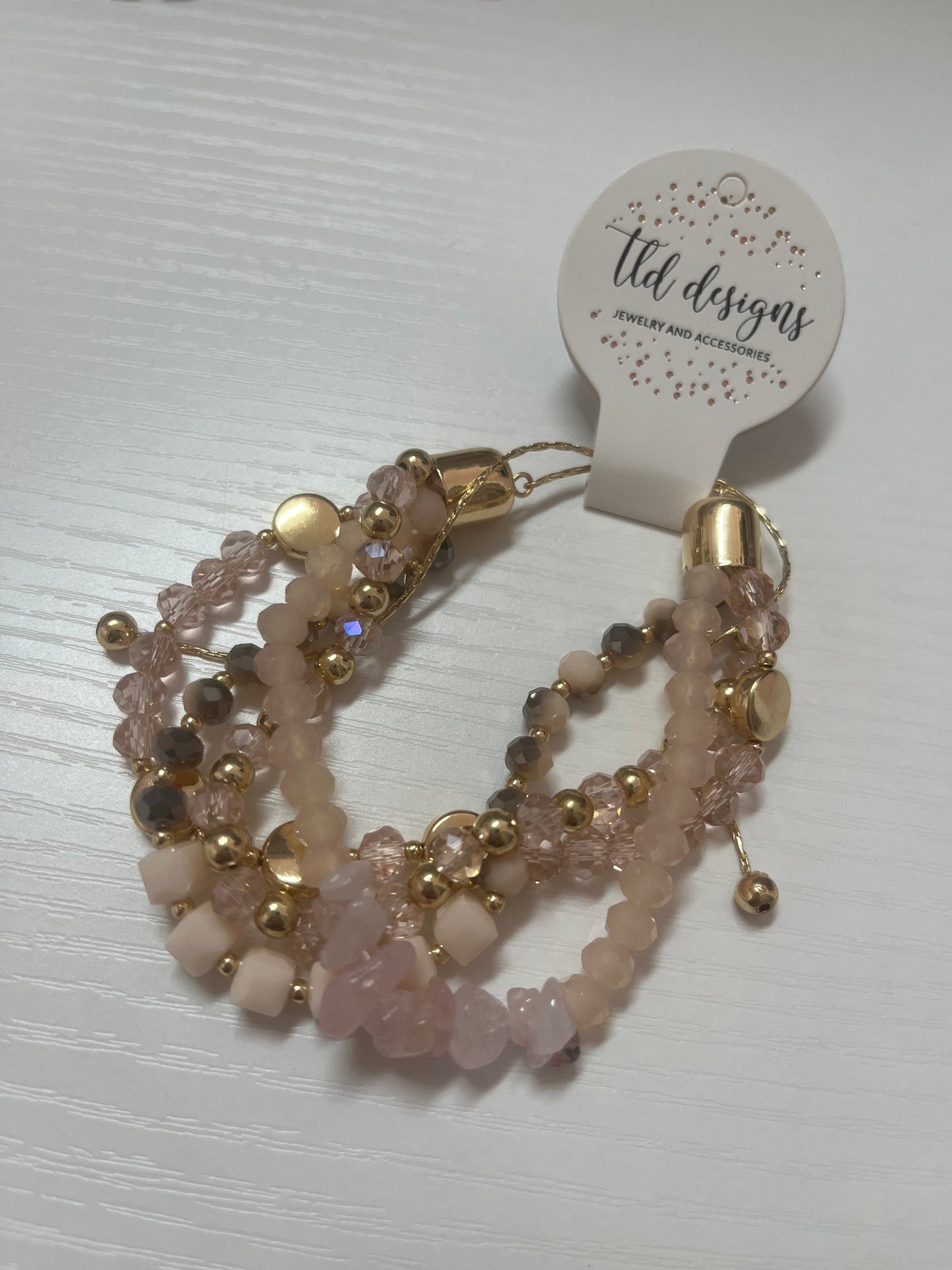 Pink Beaded Bracelet