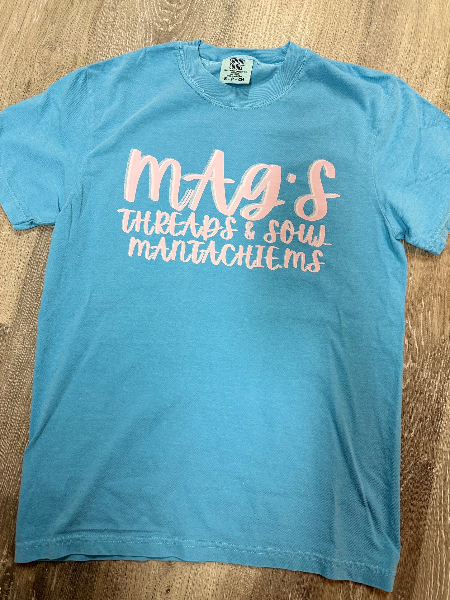 Blue MAG’S Pink Logo TShirt