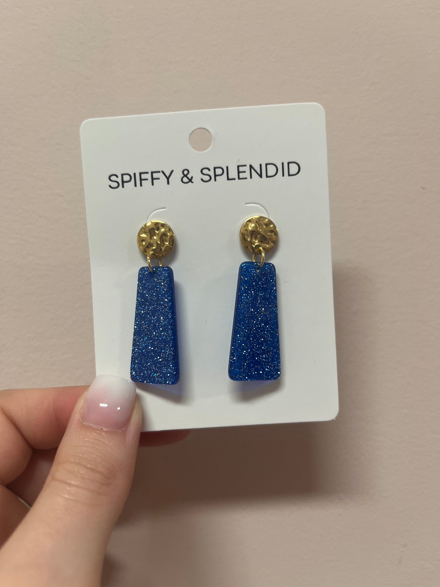 Blue/Gold Earring