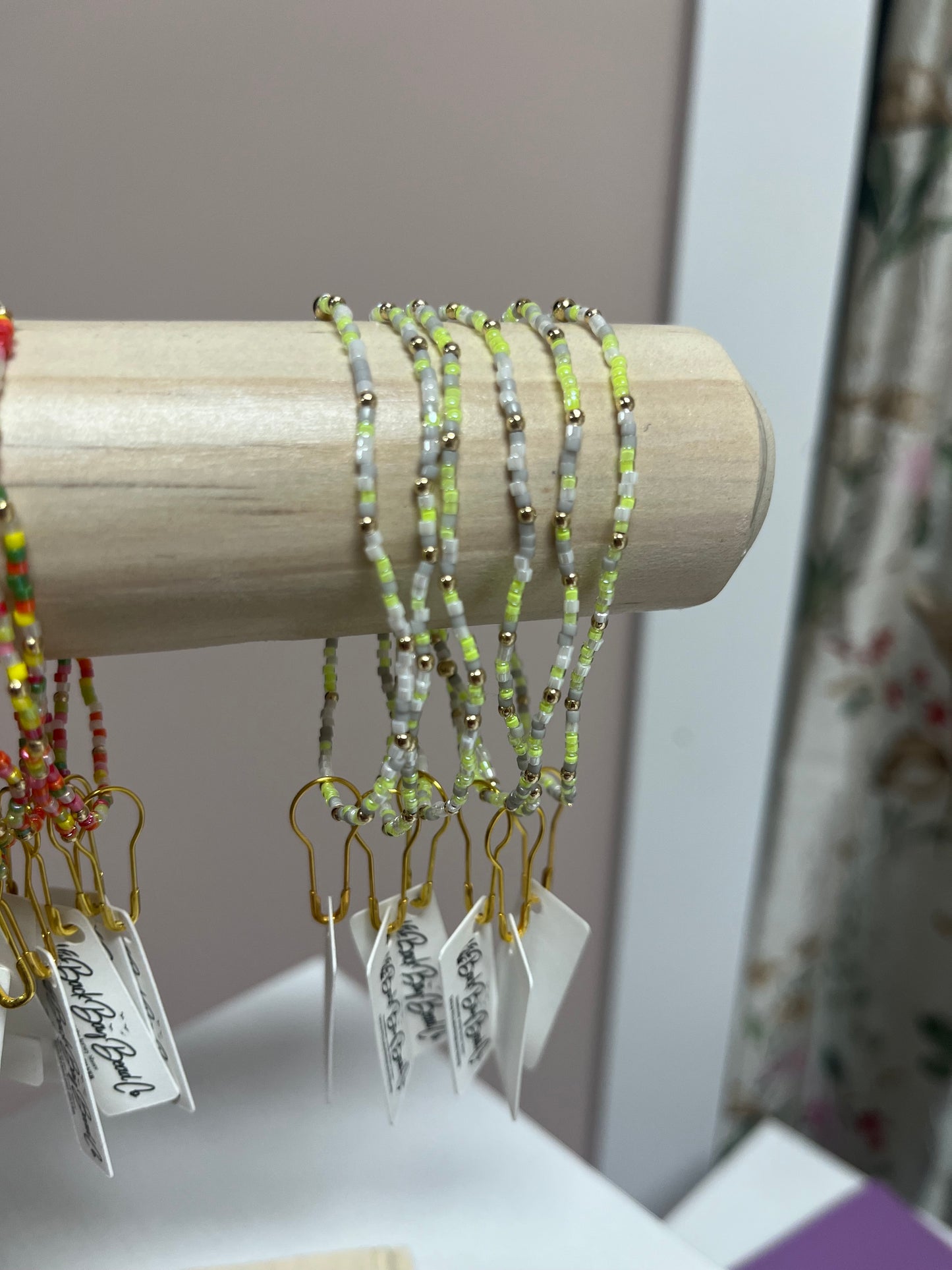 Green/Grey Gold Filled Bracelet