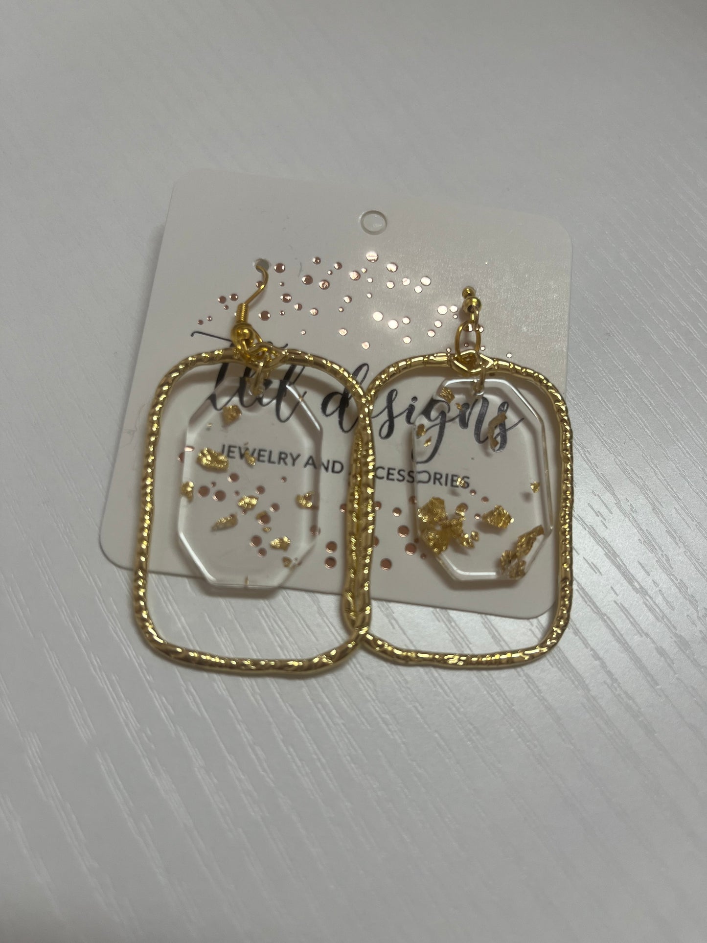 Gold Flecks Earring