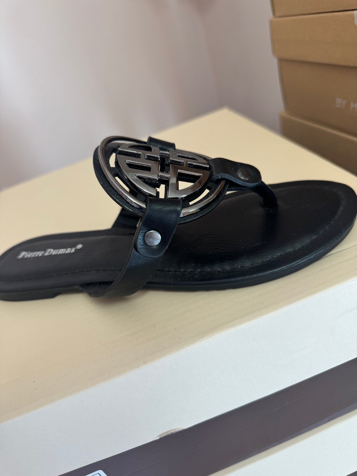 Pierre Dumas Black Sandal