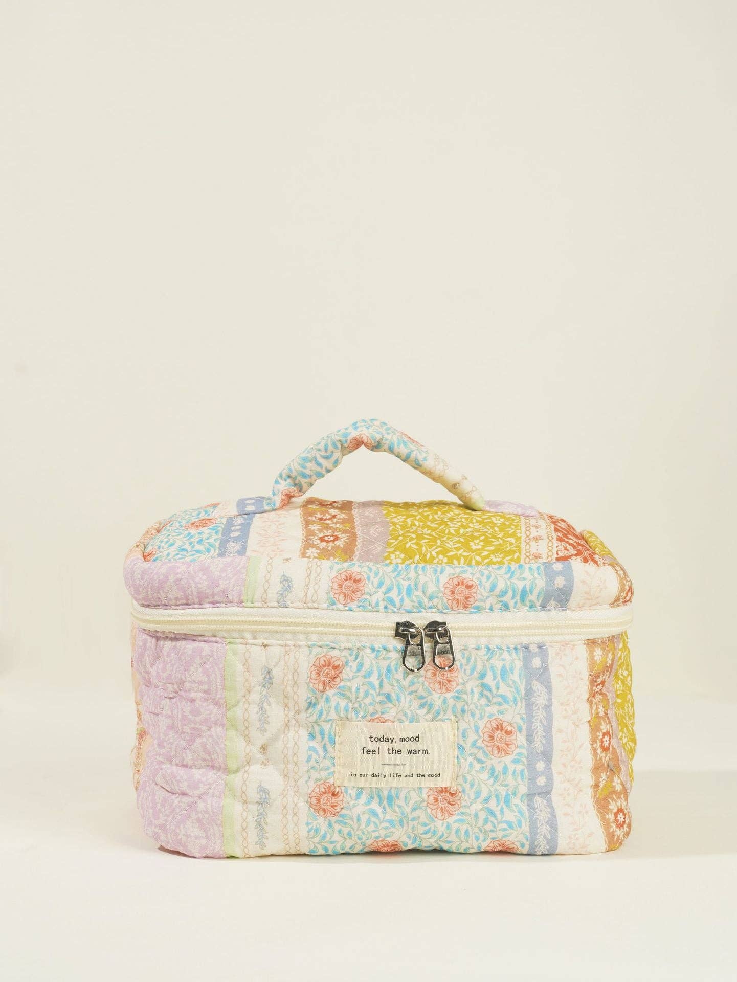 Butterfly Floral Print Puffer Cosmetic Bag DPB0106