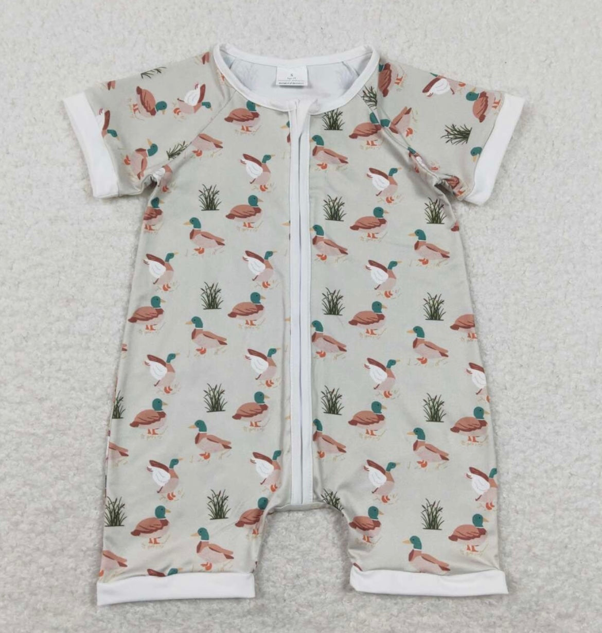 Duck Zip Up Romper