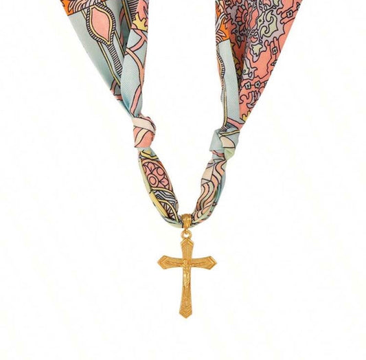 Cross Scarf Neckalce