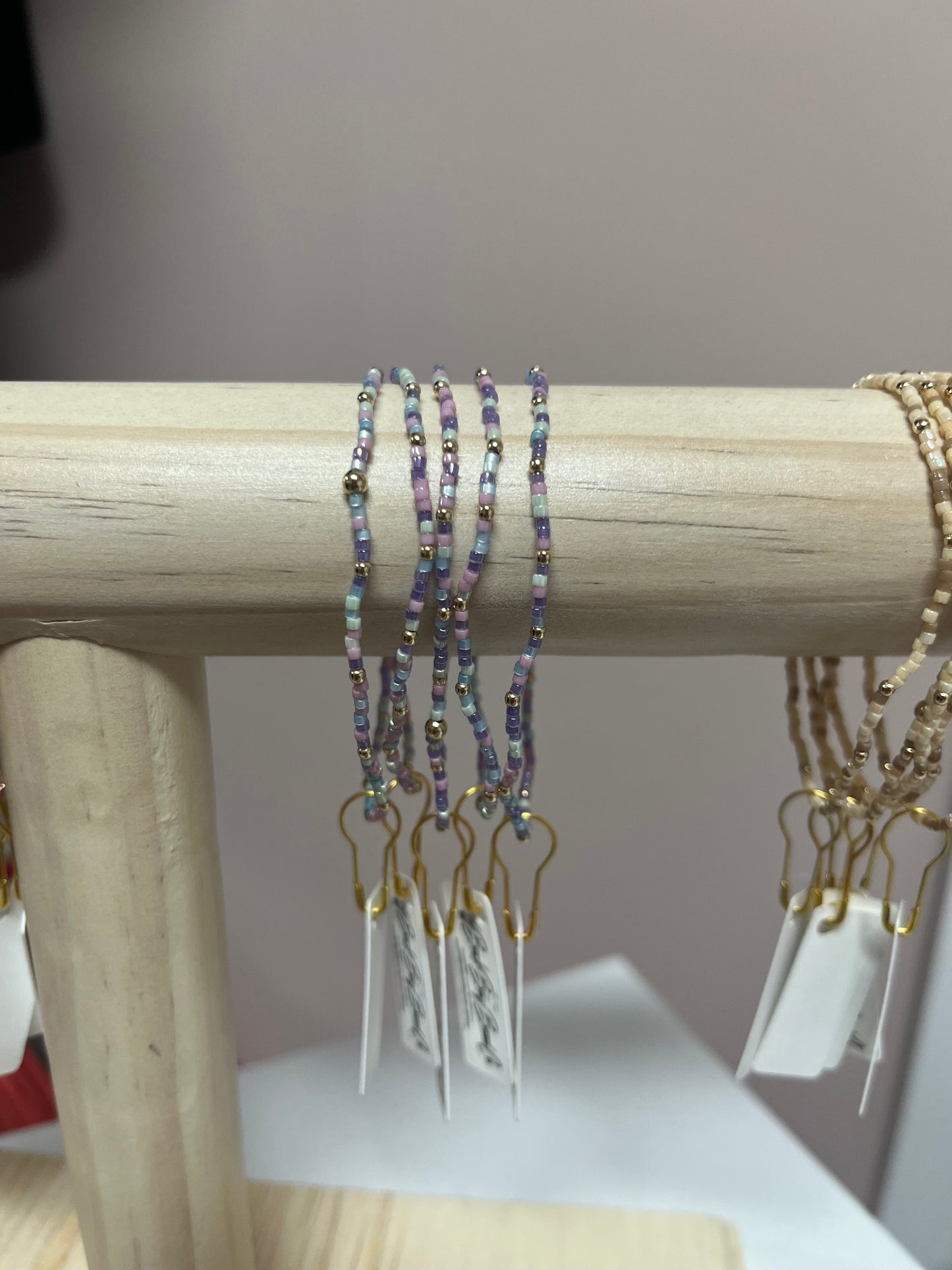 Purple/Pink/Blue Gold Filled Bracelet