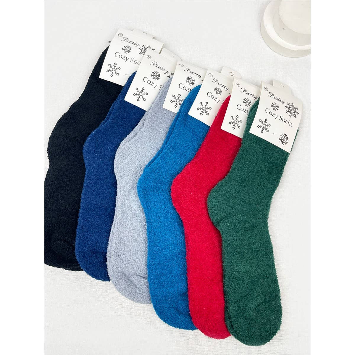 **DOORBUSTER**Soft Textured Solid Chinelle Socks