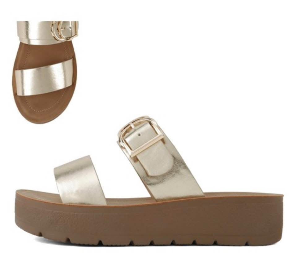 Metallic Sandals