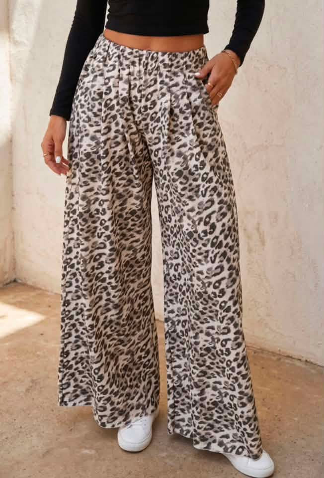 Leopard Print Pants-Pre/Order