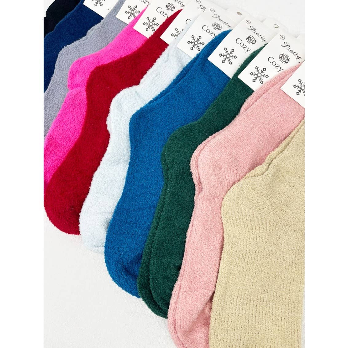 **DOORBUSTER**Soft Textured Solid Chinelle Socks
