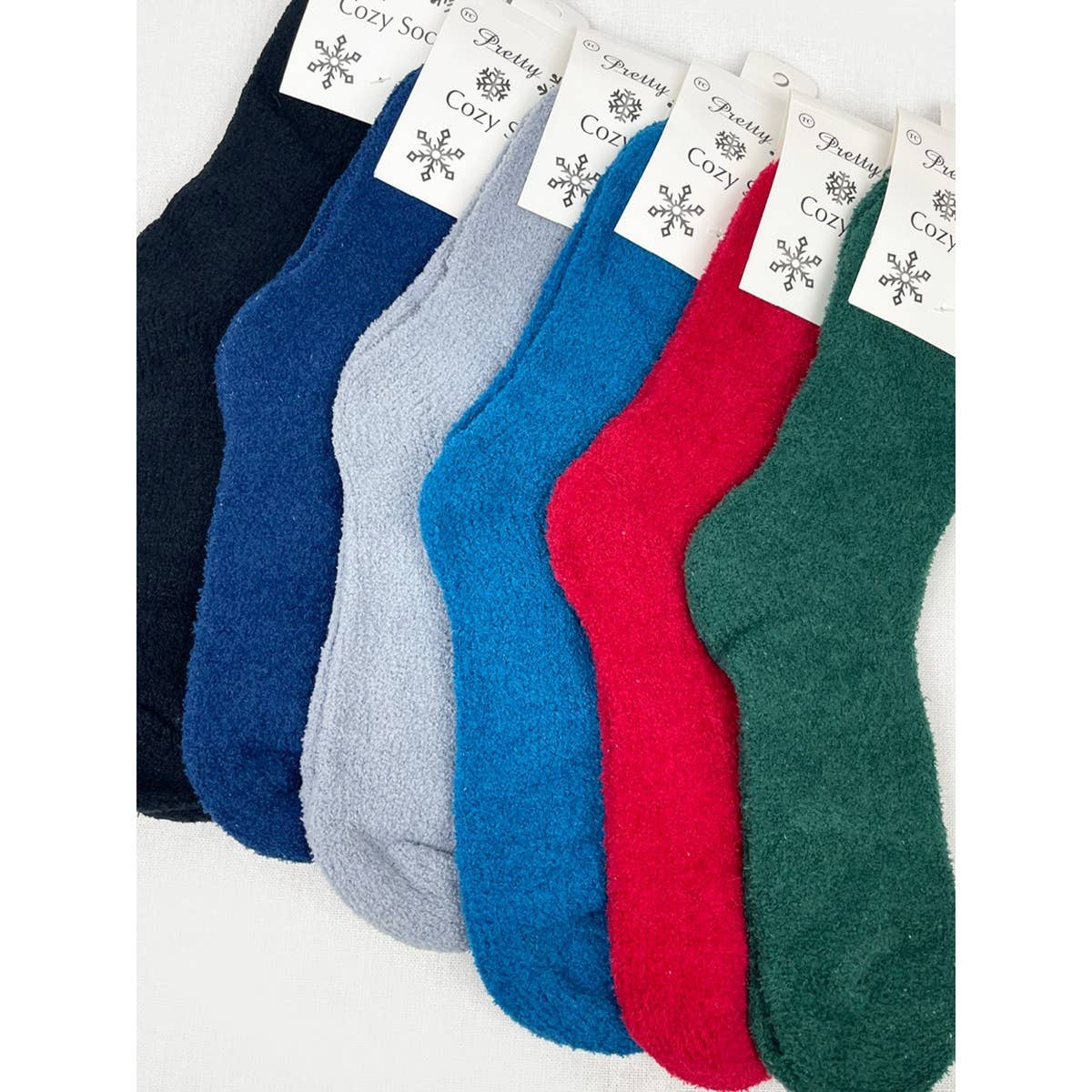 **DOORBUSTER**Soft Textured Solid Chinelle Socks