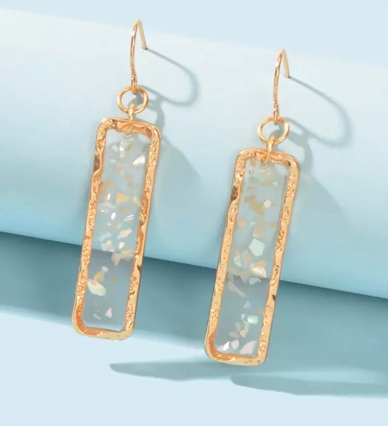 Gold Geometric Dangle Earrings