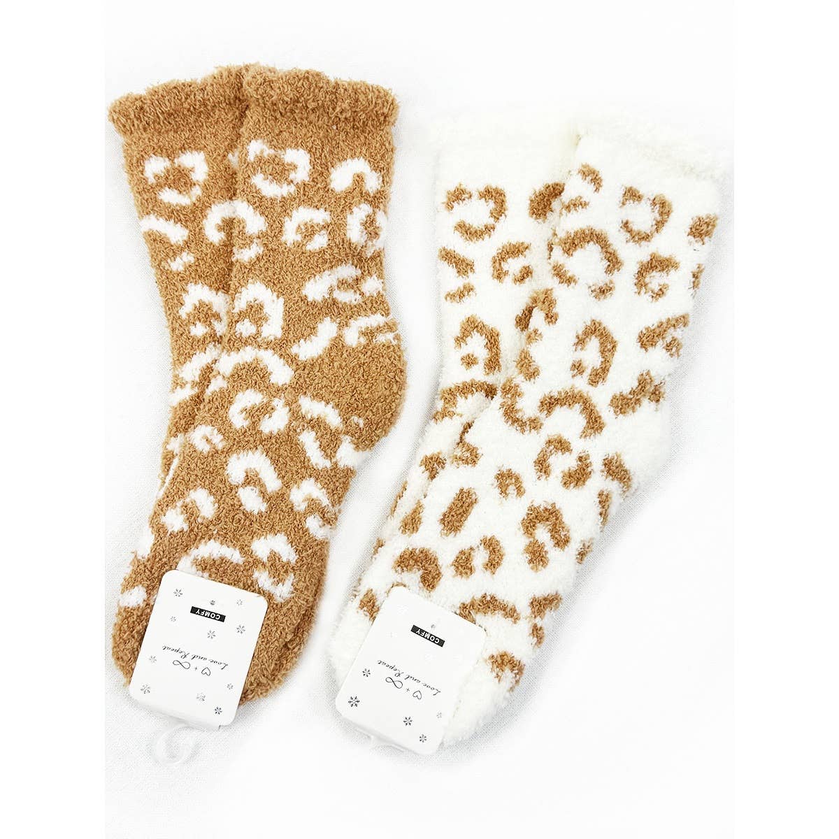 **DOORBUSTER**Plush Cozy Leopard Socks