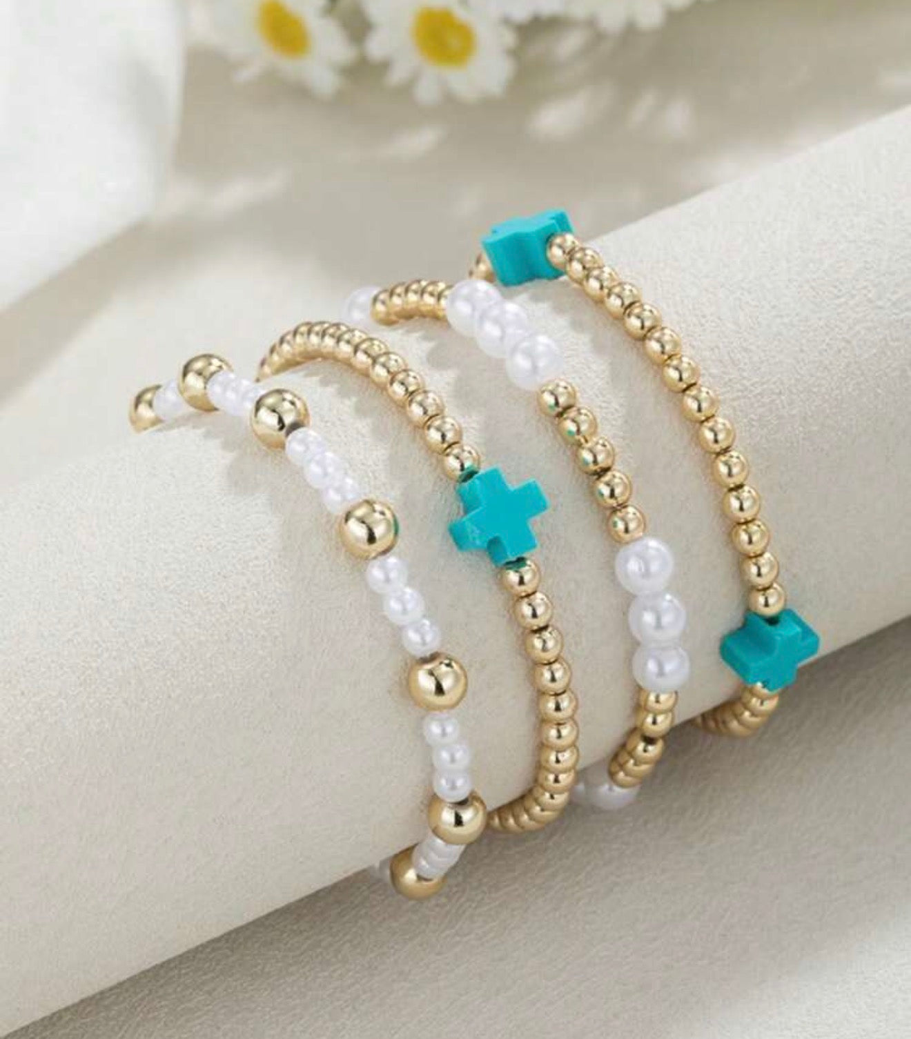 Clay Cross Bracelet Set (4 Piece)