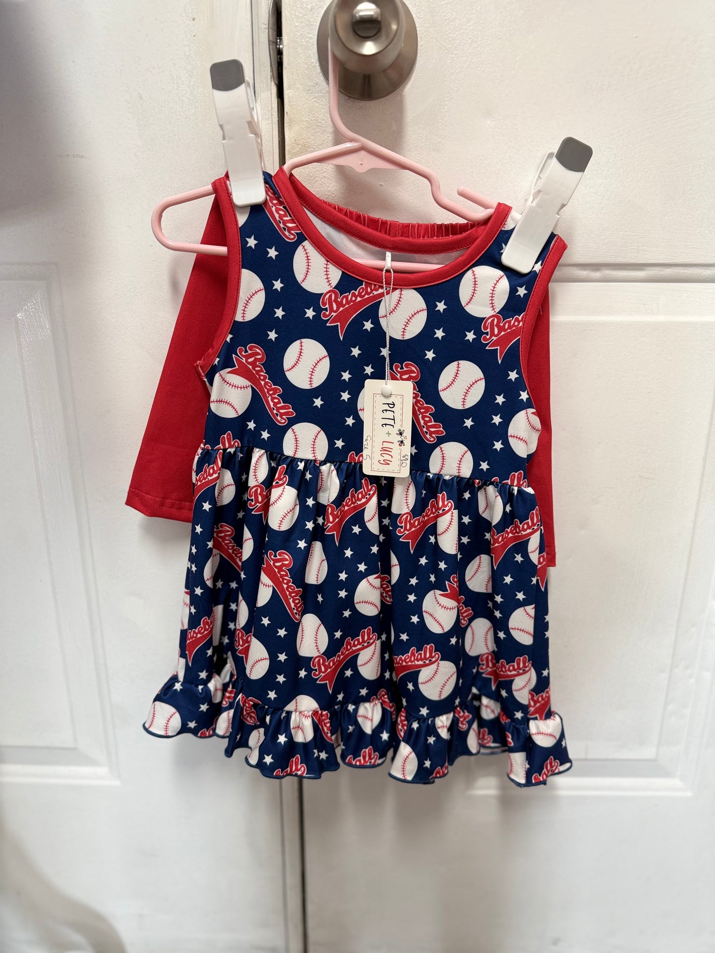 Kids Baseball Girl Short Set