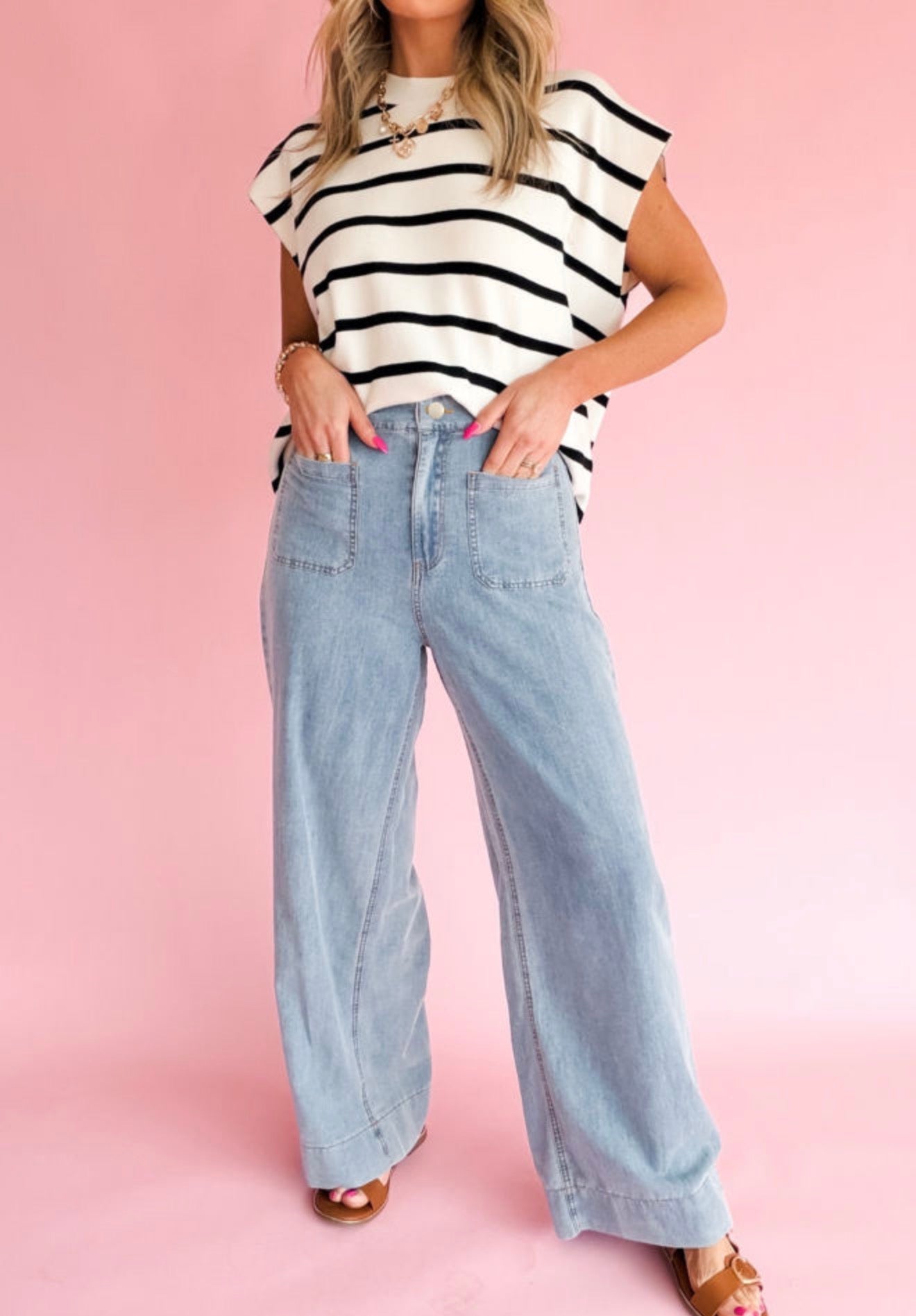 Beau Blue Denim Jeans-Pre/Order