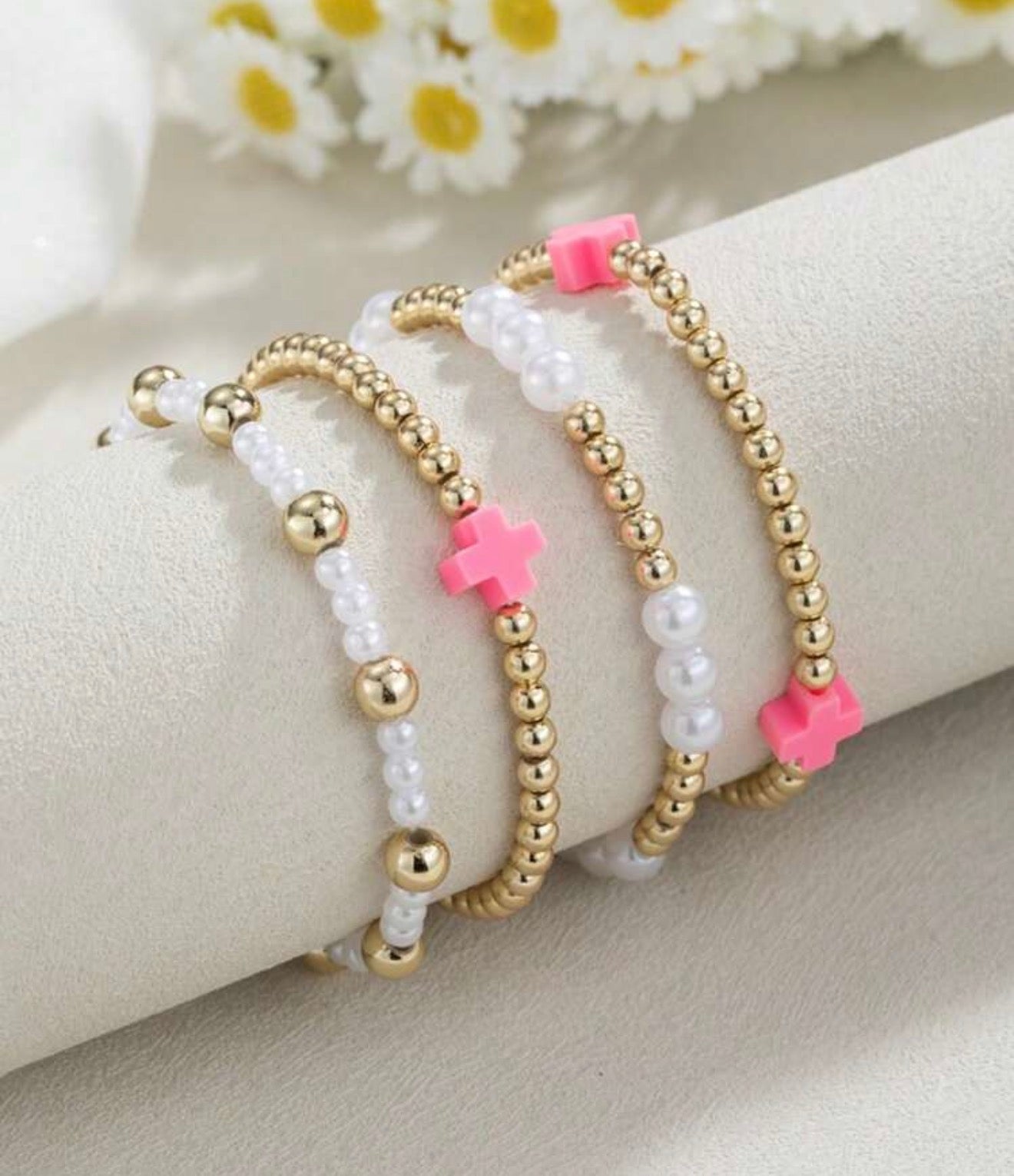Clay Cross Bracelet Set (4 Piece)