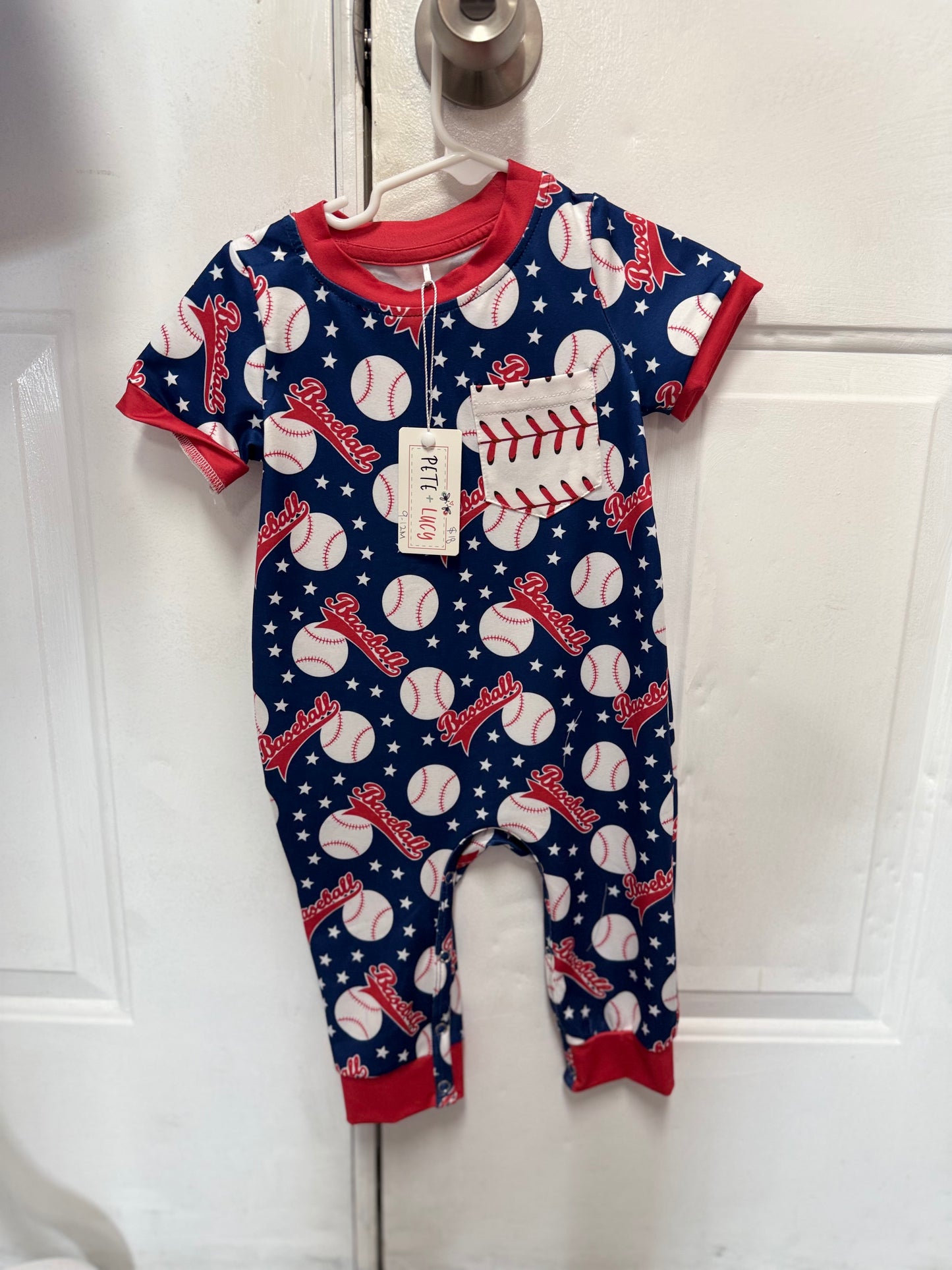 Kids Baseball Boy Romper