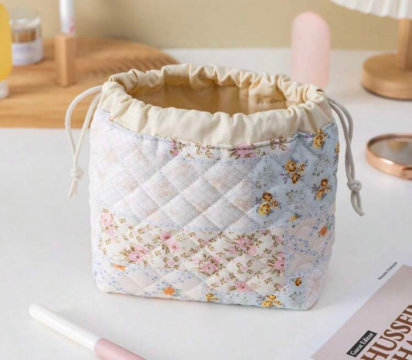 Drawstring Makeup Bag