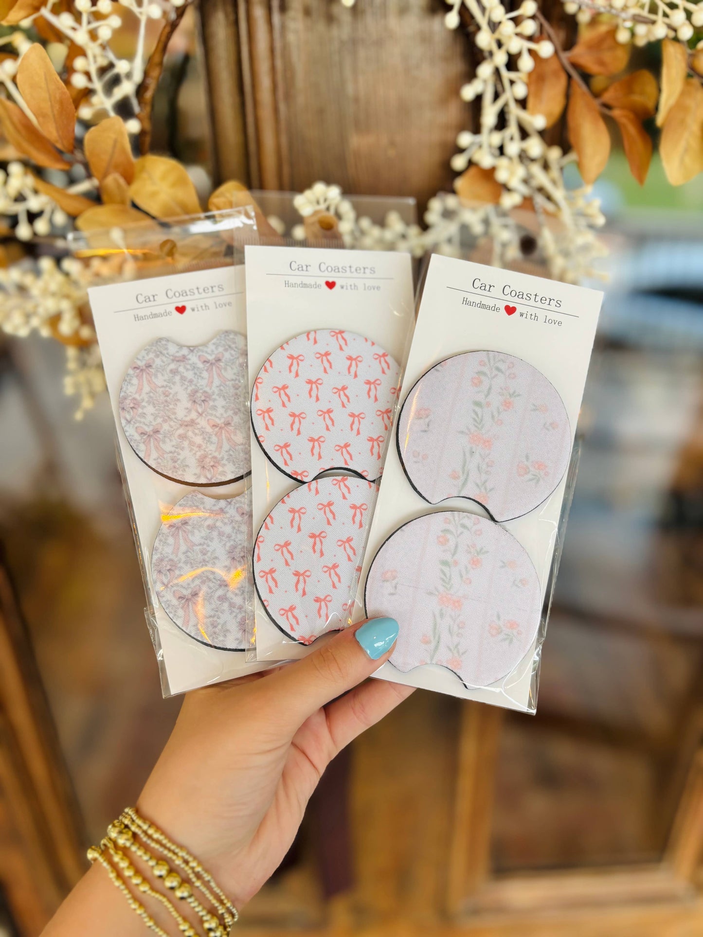 COQUETTE CAR COASTERS