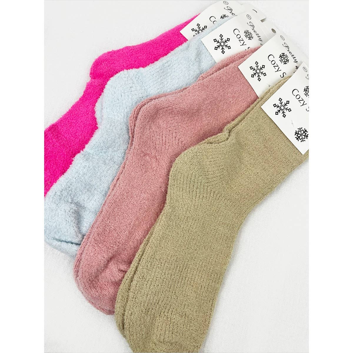 **DOORBUSTER**Soft Textured Solid Chinelle Socks