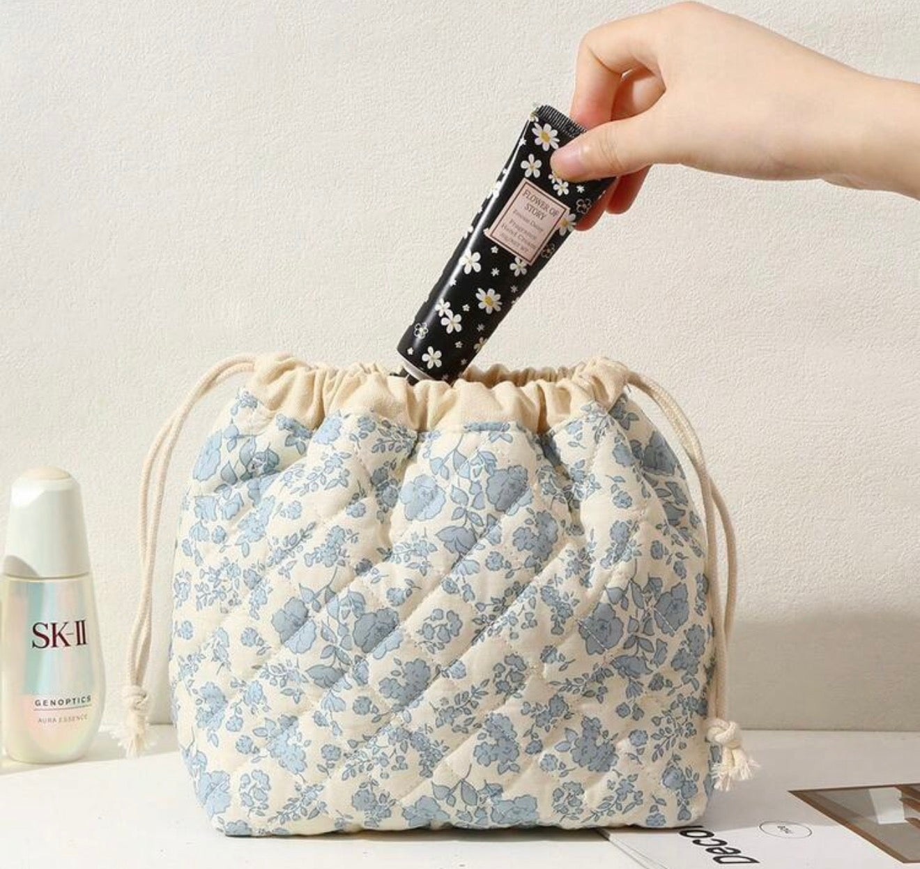 Drawstring Makeup Bag