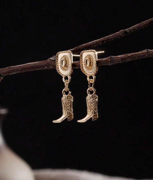 Cowboy Hat & Boots Earrings