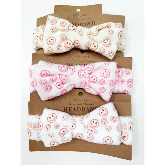 **DOORBUSTER** Happy Face Soft Tone Spa Headband