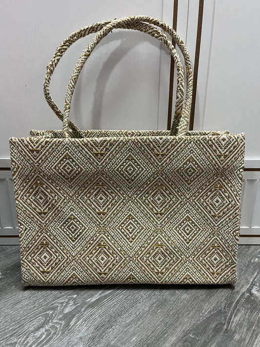 Geometric Printed Tote