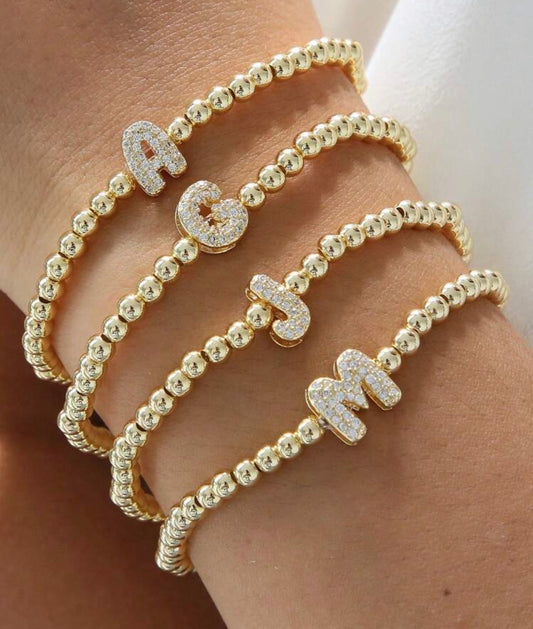 Classic Adjustable Initial Bracelet
