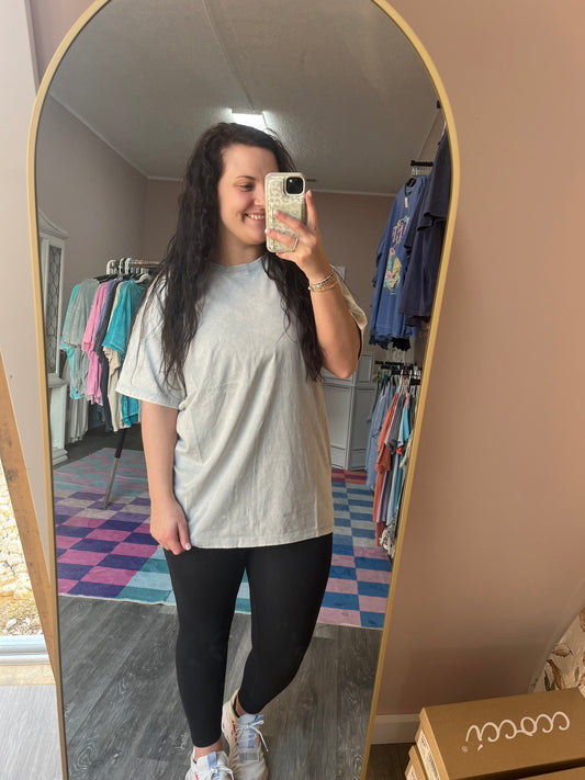 Lt.Grey Oversized Tee