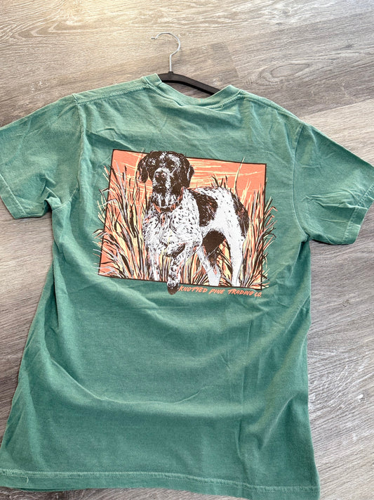 Men’s Knotted Pine Green Pointer T-Shirt