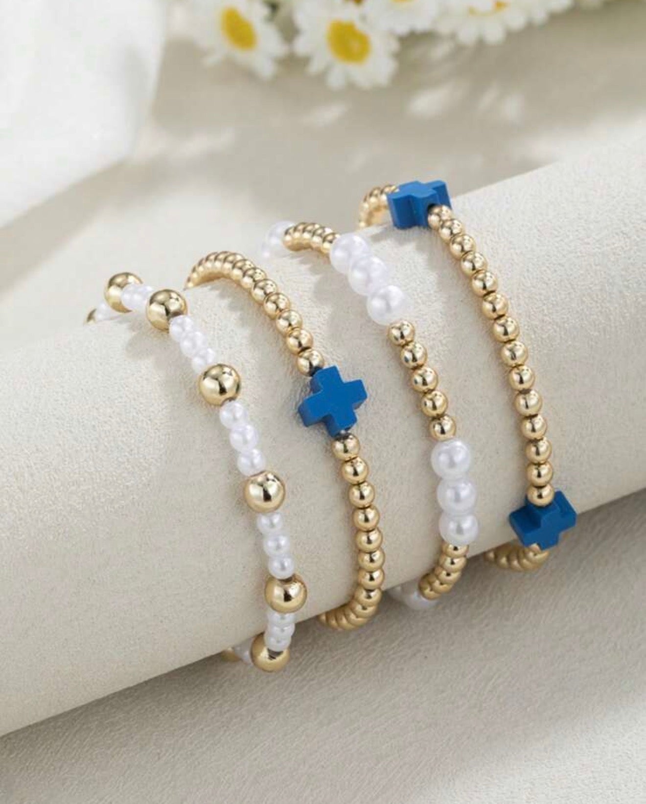 Clay Cross Bracelet Set (4 Piece)