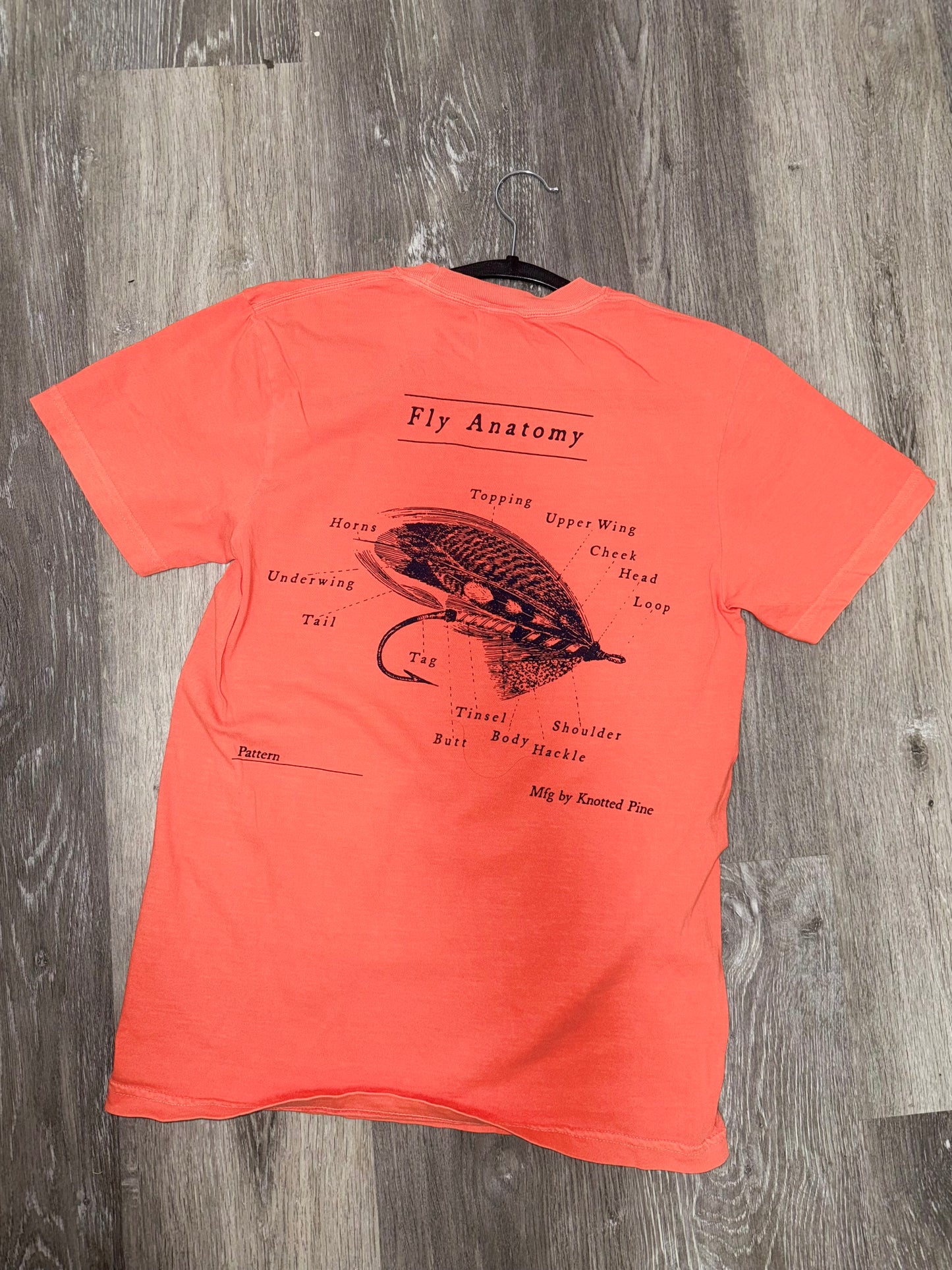 Men’s Fly Anatomy Knotted Pine T-Shirt