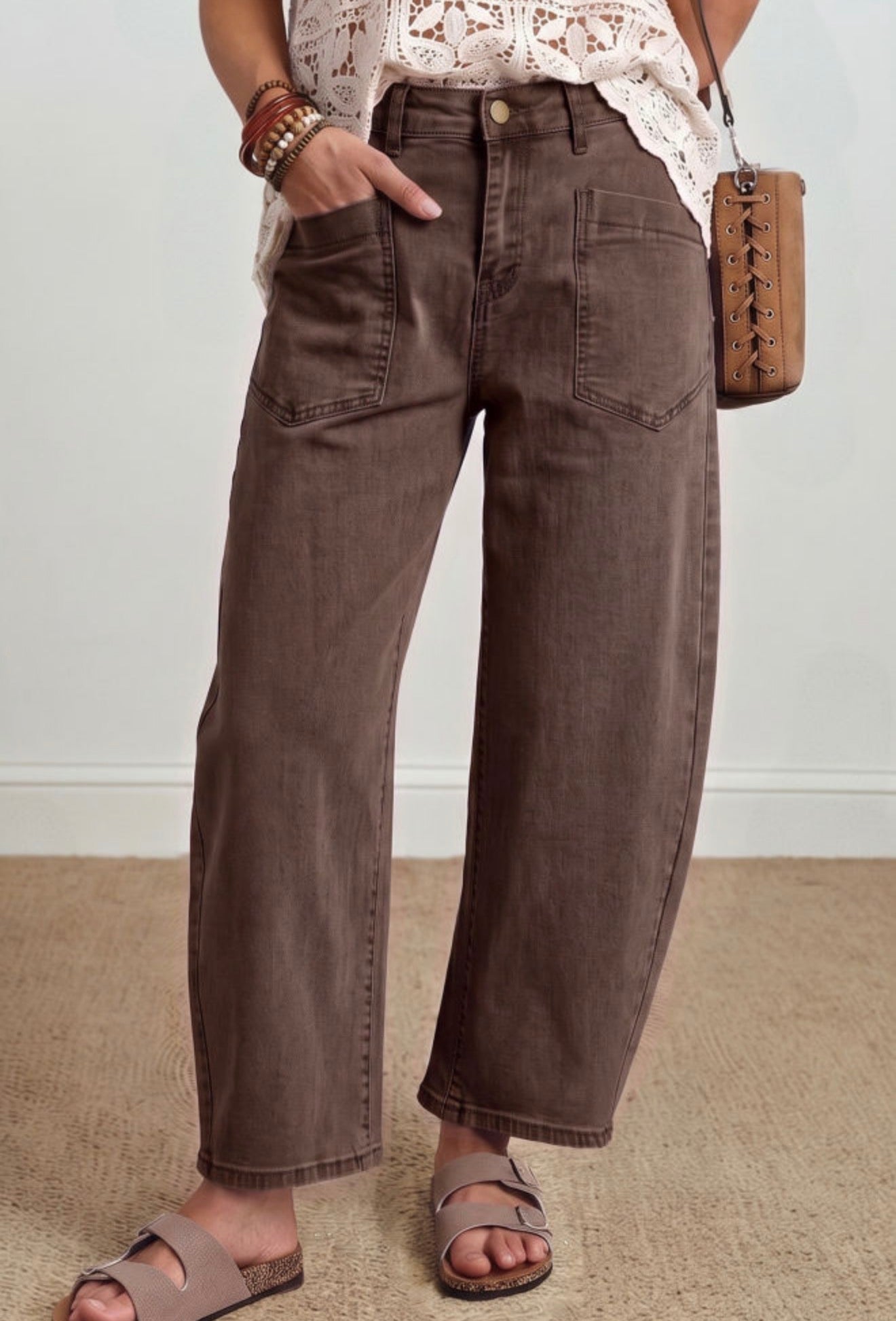 Brown Barrel Jeans-Pre/Order