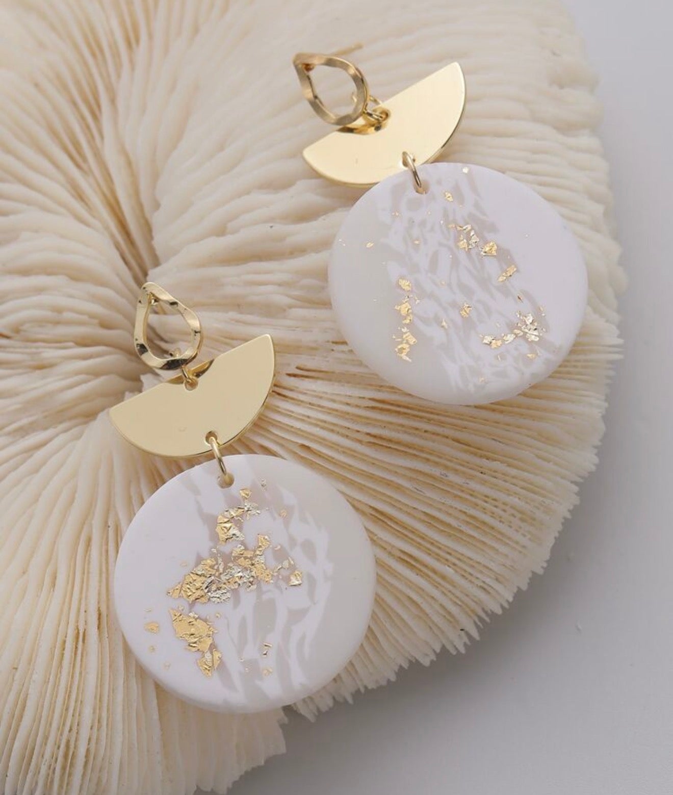 Round Drop Earrings