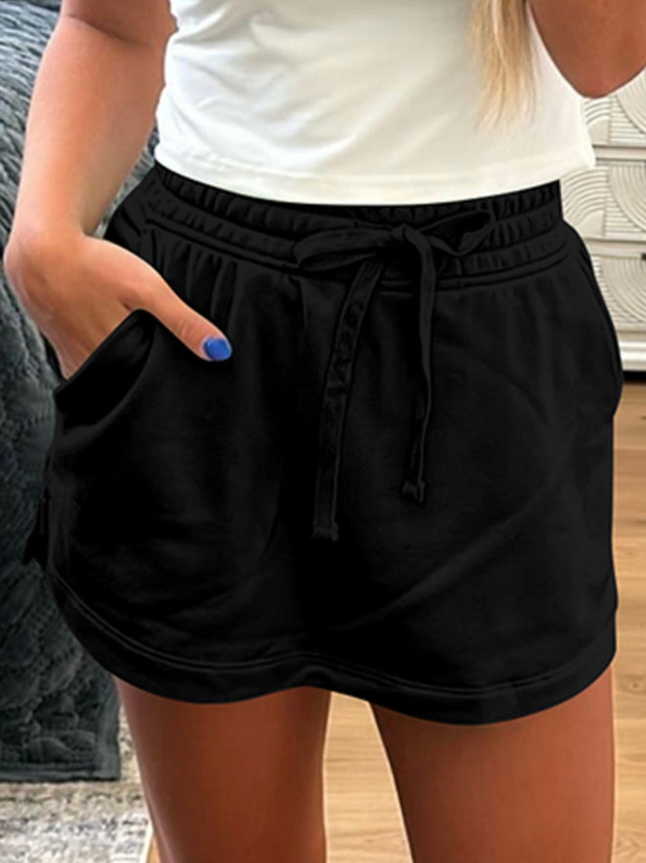 Black Skort With Pockets