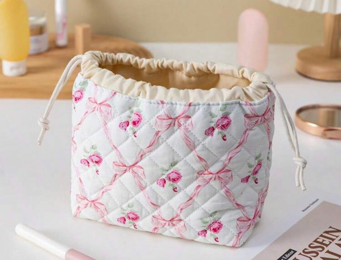 Drawstring Makeup Bag