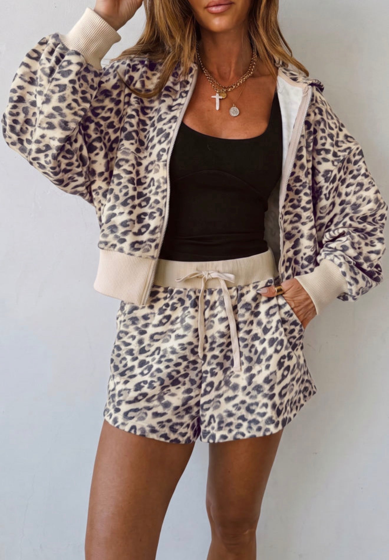 Leopard Short Set-Pre/Order
