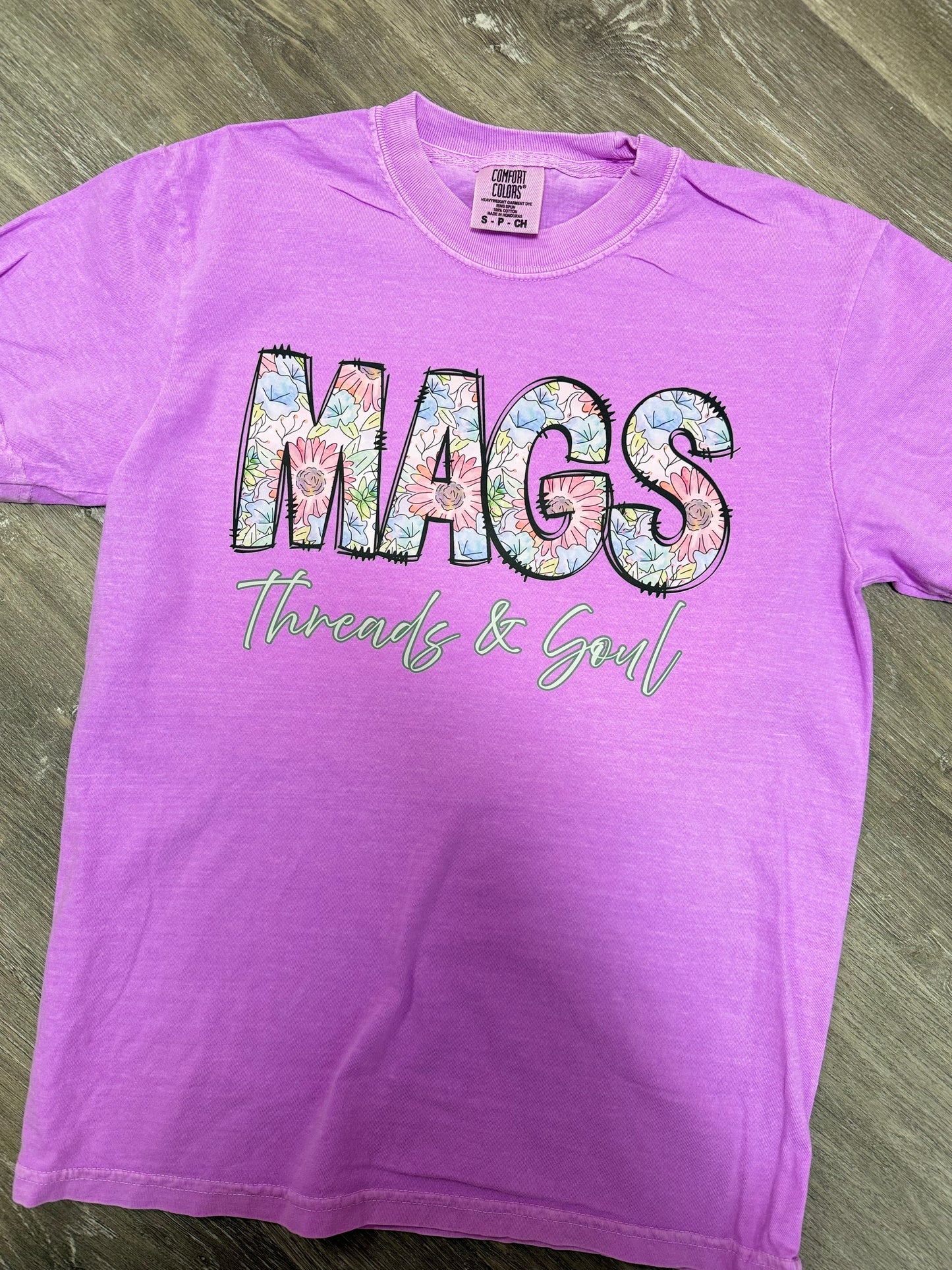 Neon Floral MAG’S Logo T-shirt