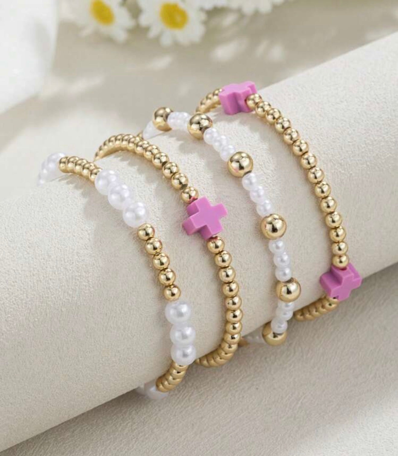 Clay Cross Bracelet Set (4 Piece)