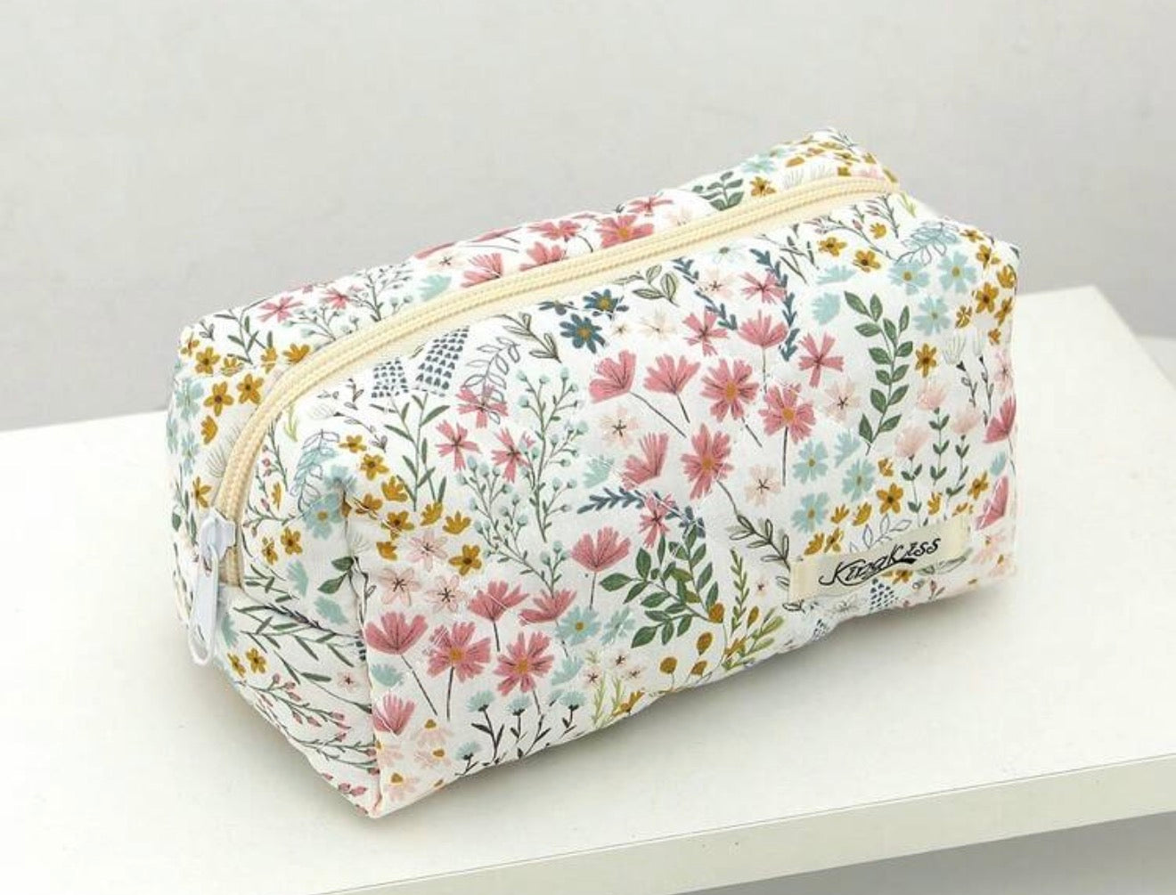 Quilted Makeup Bag Set