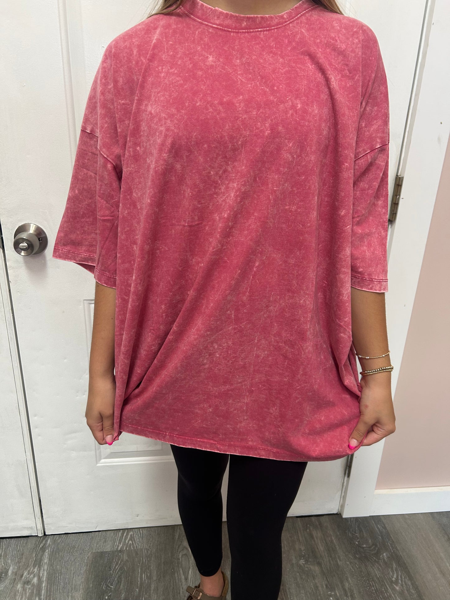 Acid Wash Oversized Tee